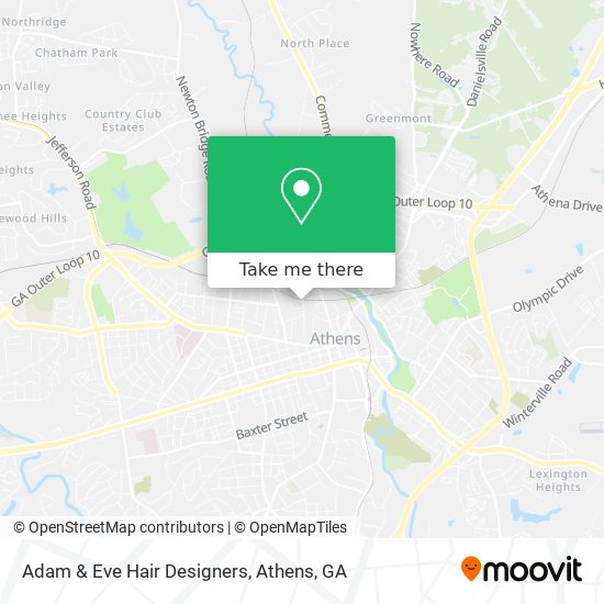 Adam & Eve Hair Designers map