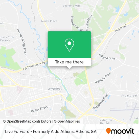 Live Forward - Formerly Aids Athens map