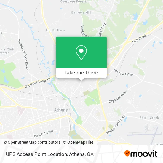 UPS Access Point Location map