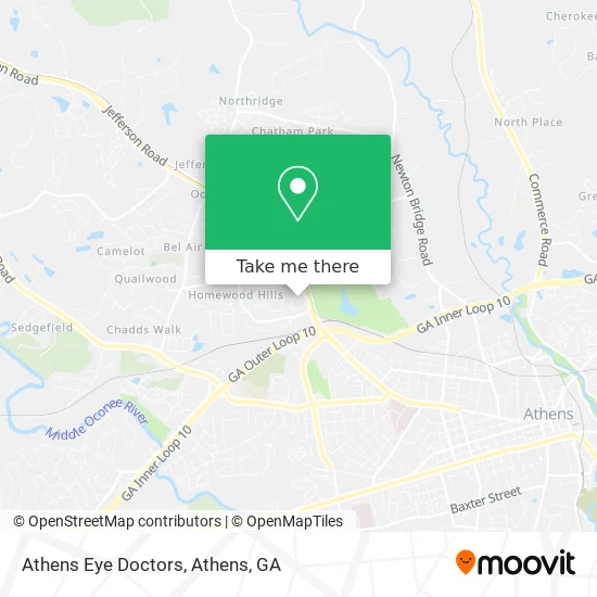 Athens Eye Doctors map