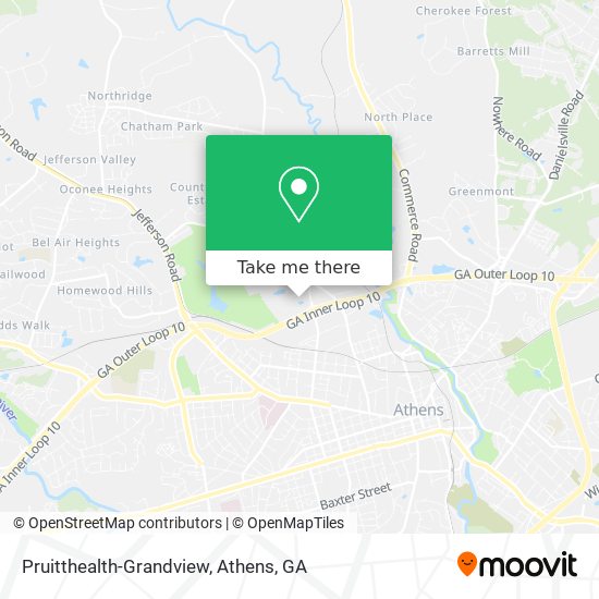 Pruitthealth-Grandview map