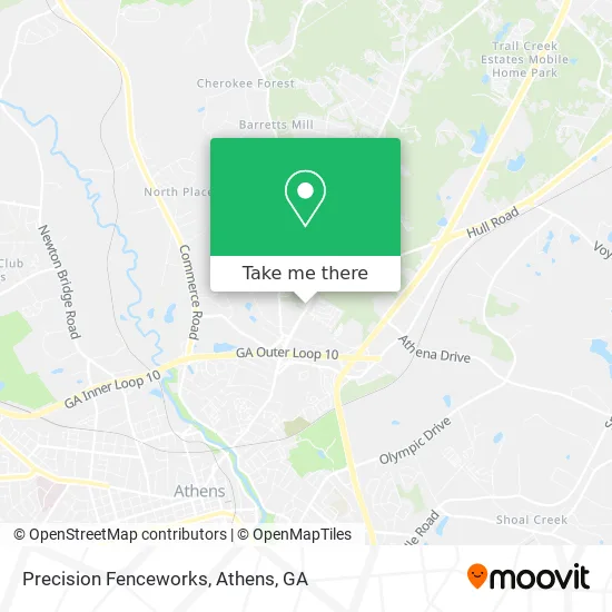 Precision Fenceworks map