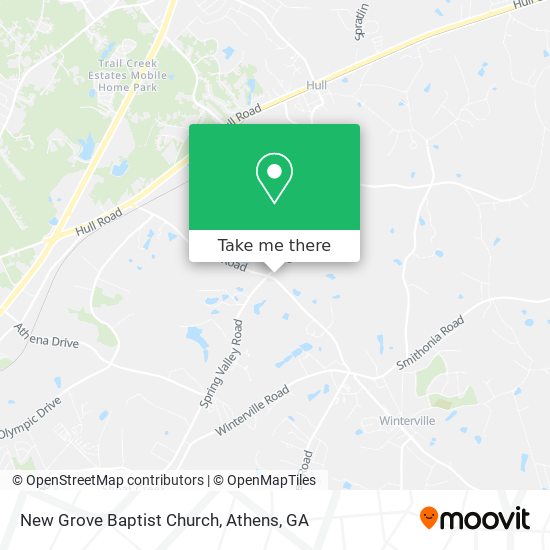 New Grove Baptist Church map