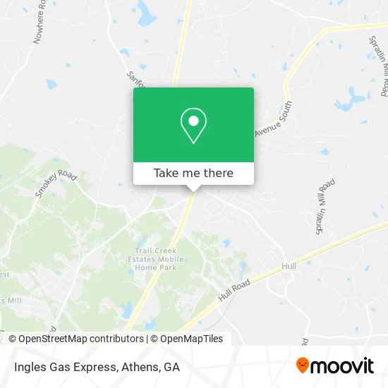 Ingles Gas Express map
