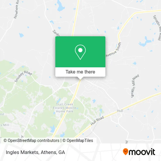 Ingles Markets map