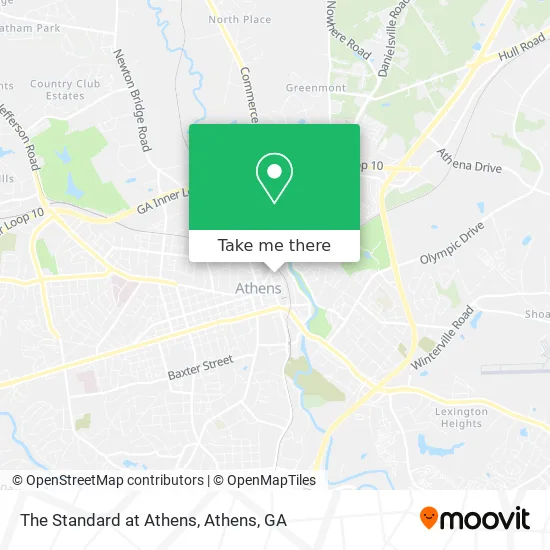 The Standard at Athens map
