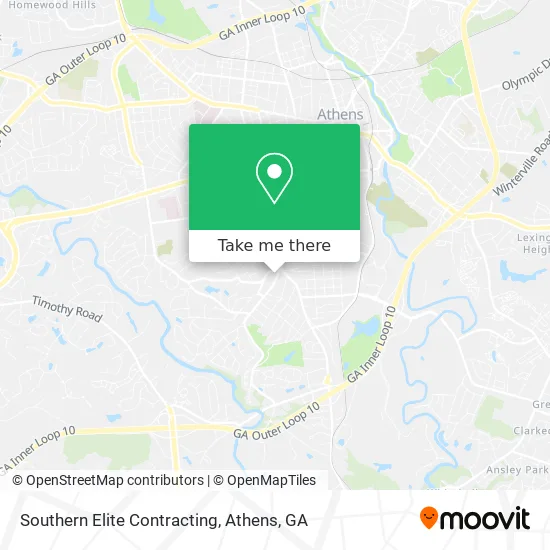 Southern Elite Contracting map