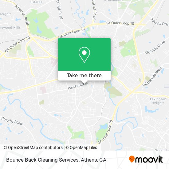 Bounce Back Cleaning Services map