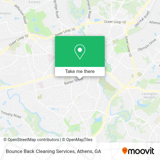 Bounce Back Cleaning Services map