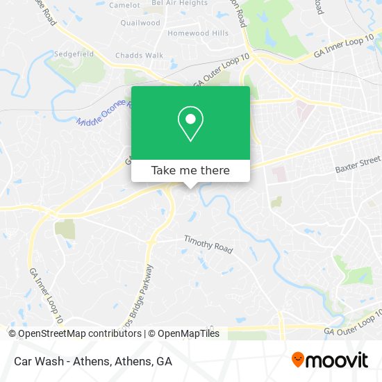 Car Wash - Athens map