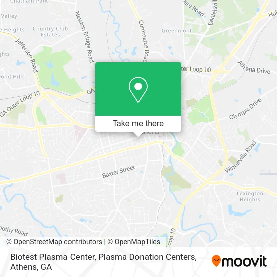 Mapa de Biotest Plasma Center, Plasma Donation Centers