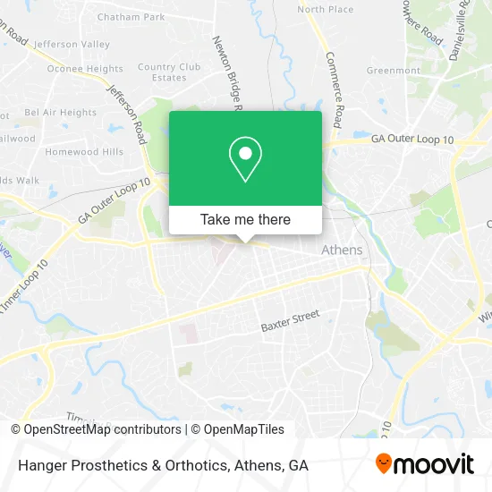 Mapa de Hanger Prosthetics & Orthotics