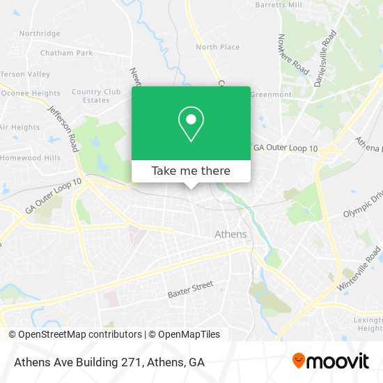 Mapa de Athens Ave Building 271