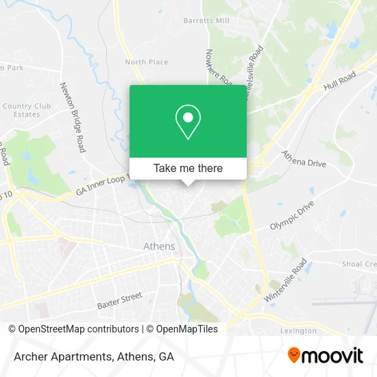 Archer Apartments map