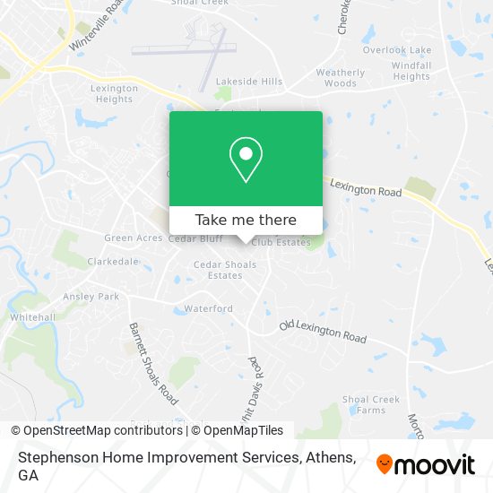 Stephenson Home Improvement Services map