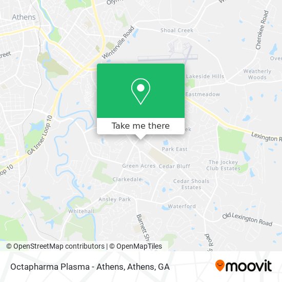Octapharma Plasma - Athens map