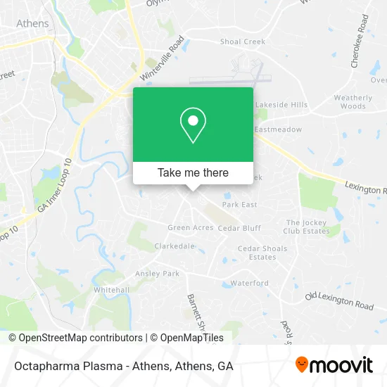 Octapharma Plasma - Athens map