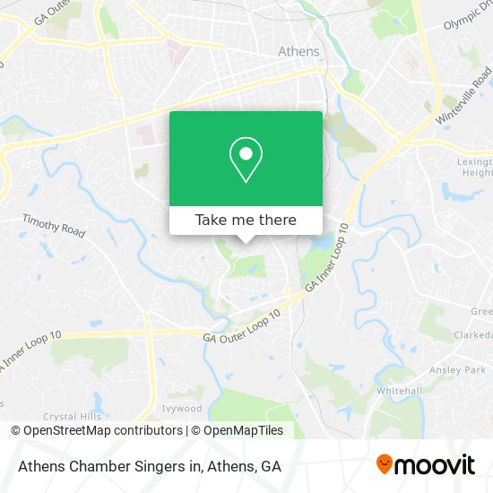 Athens Chamber Singers in map