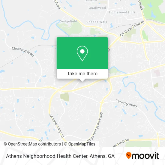Athens Neighborhood Health Center map