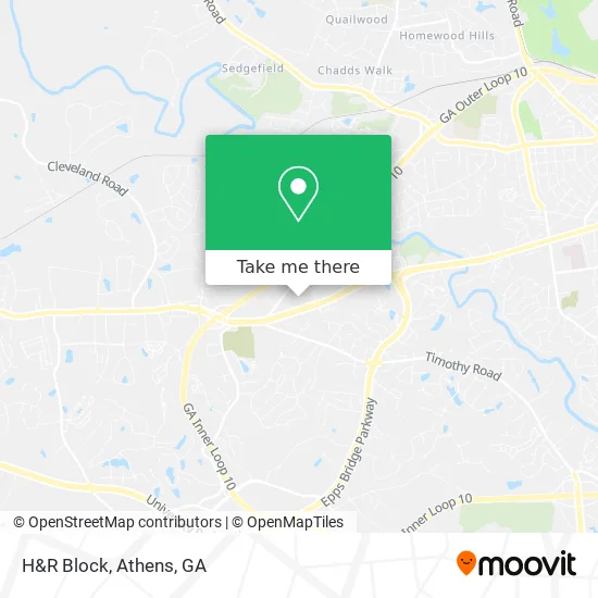 H&R Block map