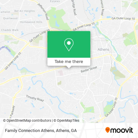Family Connection Athens map