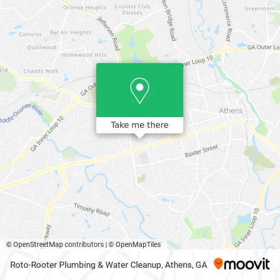 Roto-Rooter Plumbing & Water Cleanup map