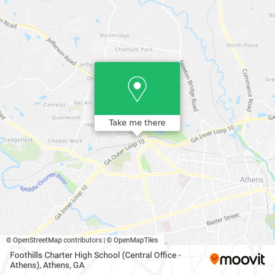Foothills Charter High School (Central Office - Athens) map