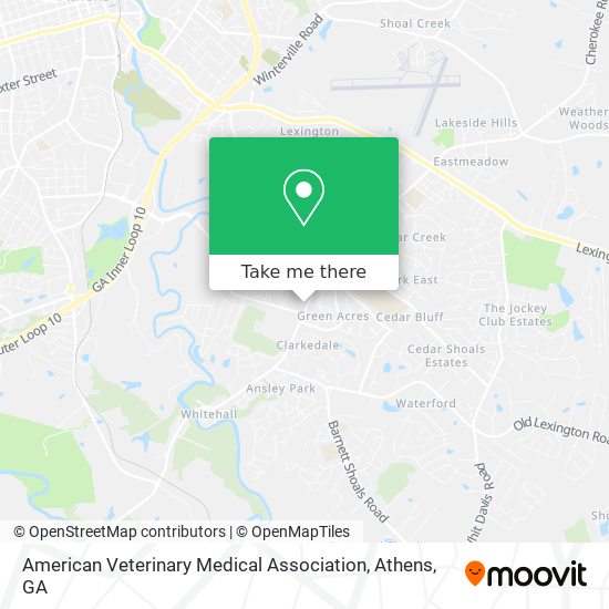 Mapa de American Veterinary Medical Association