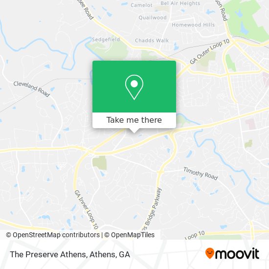 The Preserve Athens map