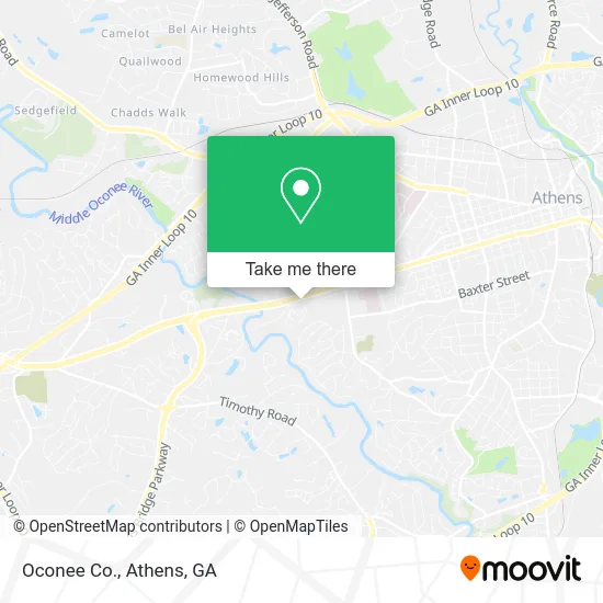 Oconee Co. map