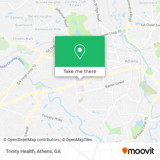 Trinity Health map