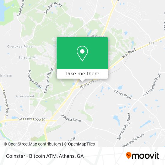 Mapa de Coinstar - Bitcoin ATM