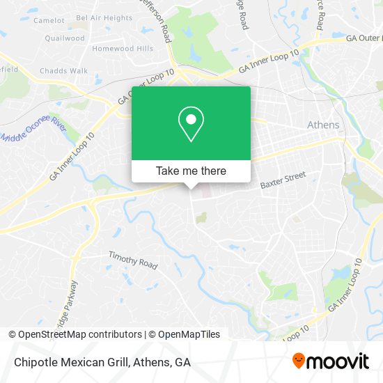 Chipotle Mexican Grill map
