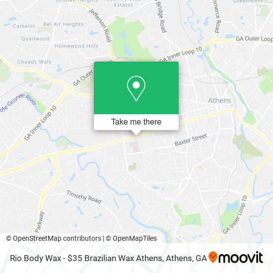 Rio Body Wax - $35 Brazilian Wax Athens map