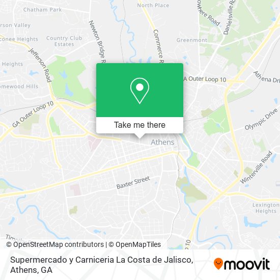 Supermercado y Carniceria La Costa de Jalisco map