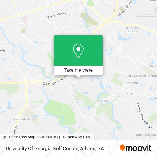 Mapa de University Of Georgia Golf Course