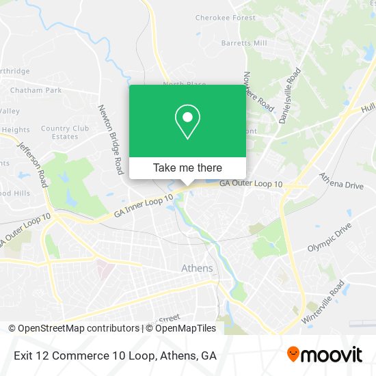 Exit 12 Commerce 10 Loop map