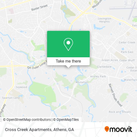 Cross Creek Apartments map