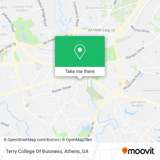 Terry College Of Business map