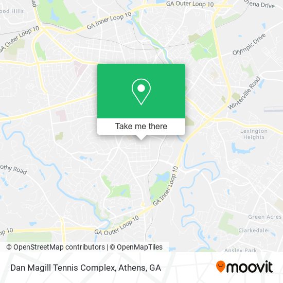 Dan Magill Tennis Complex map