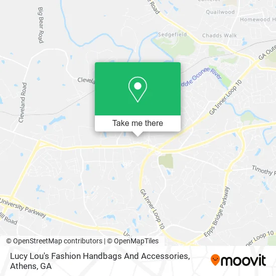 Mapa de Lucy Lou's Fashion Handbags And Accessories
