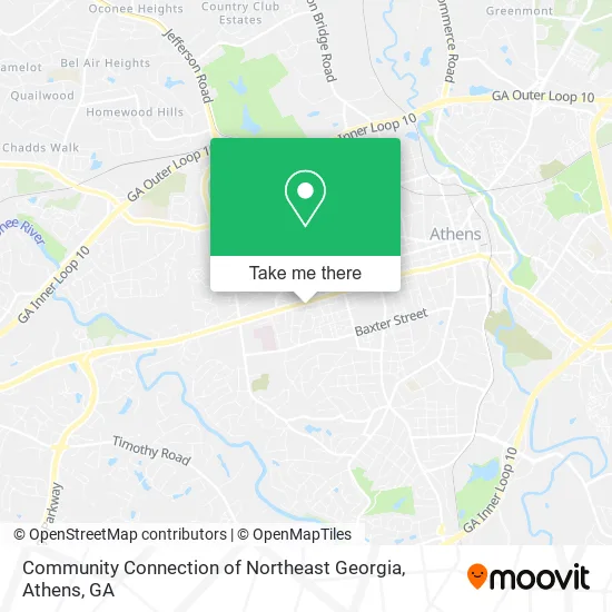 Community Connection of Northeast Georgia map