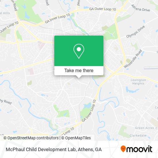 McPhaul Child Development Lab map