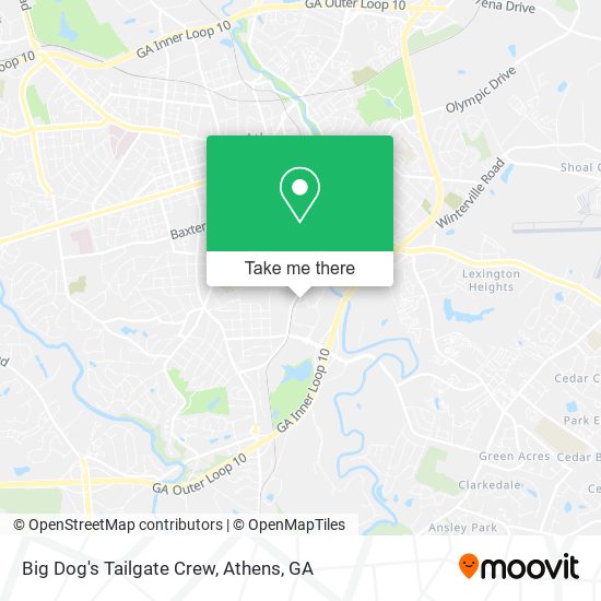 Big Dog's Tailgate Crew map