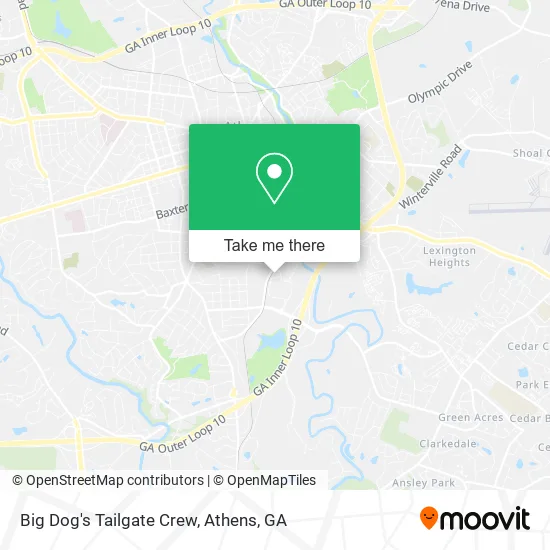 Big Dog's Tailgate Crew map