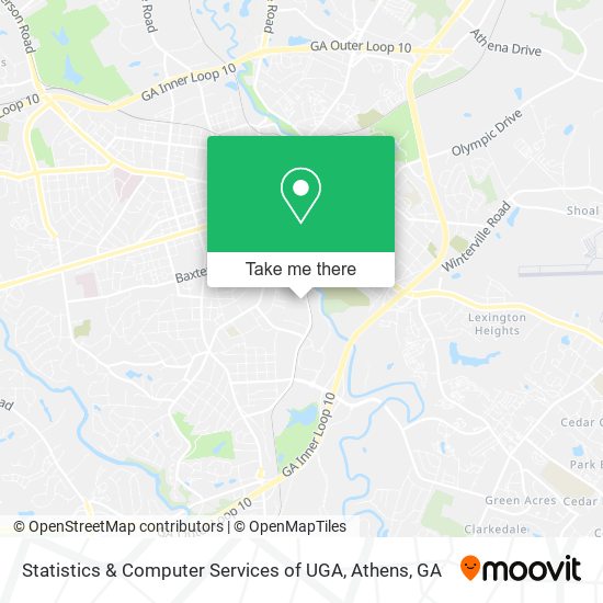 Statistics & Computer Services of UGA map