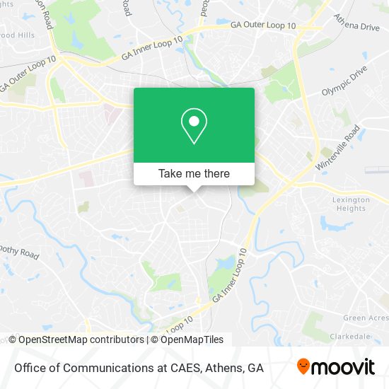 Office of Communications at CAES map