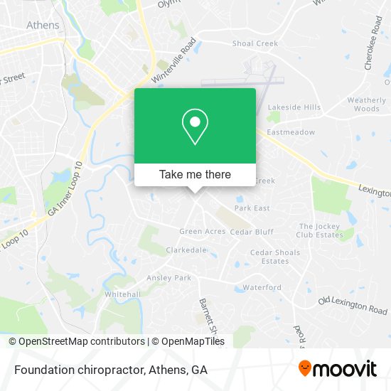 Foundation chiropractor map