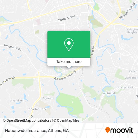 Mapa de Nationwide Insurance