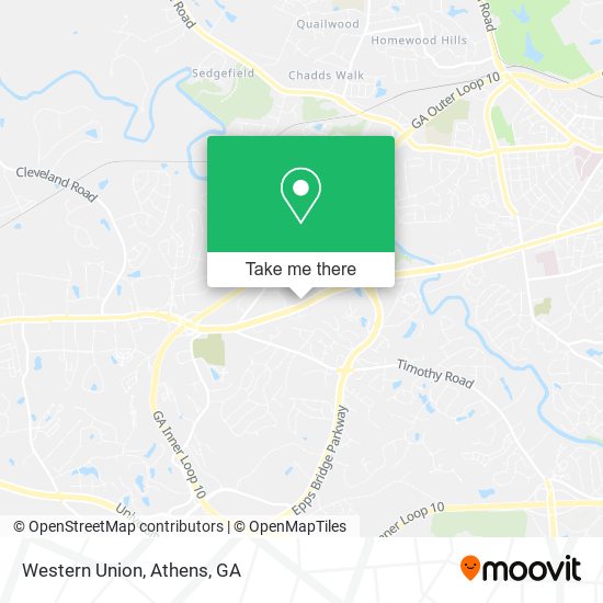 Mapa de Western Union
